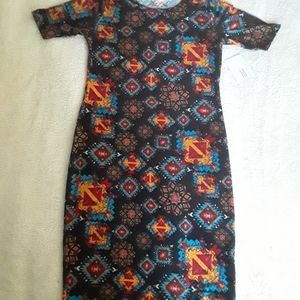 LuLaRoe Julia Dress Size Medium w/ Tags